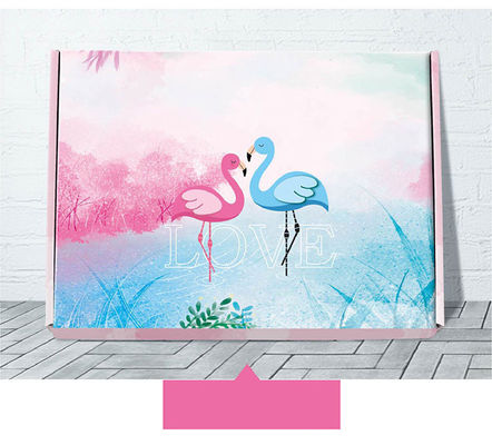 শিপিং মেলিংয়ের জন্য ক্রাফট rugেউখেলান খালি 350 গ্রাম প্রিন্টেড পেপার বক্স