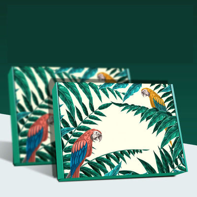Gsাকনা কাস্টম শেপ সহ 800gsm ফ্ল্যাট প্যাক কার্ডবোর্ড উপহার বাক্স