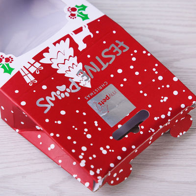 ক্রিয়েটিভ উপস্থাপনা প্যাকেজিং সিএমওয়াইকে উইন্ডোড উপহার বক্সগুলি কাস্টম লোগো