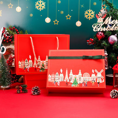 কার্ডবোর্ড হার্ডকভার ক্রিসমাস প্যাকেজিং বাক্সগুলি কোনও পিএমএস রঙ Color